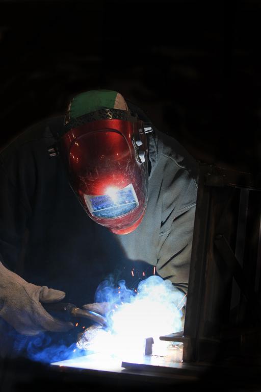 photo of welder welding