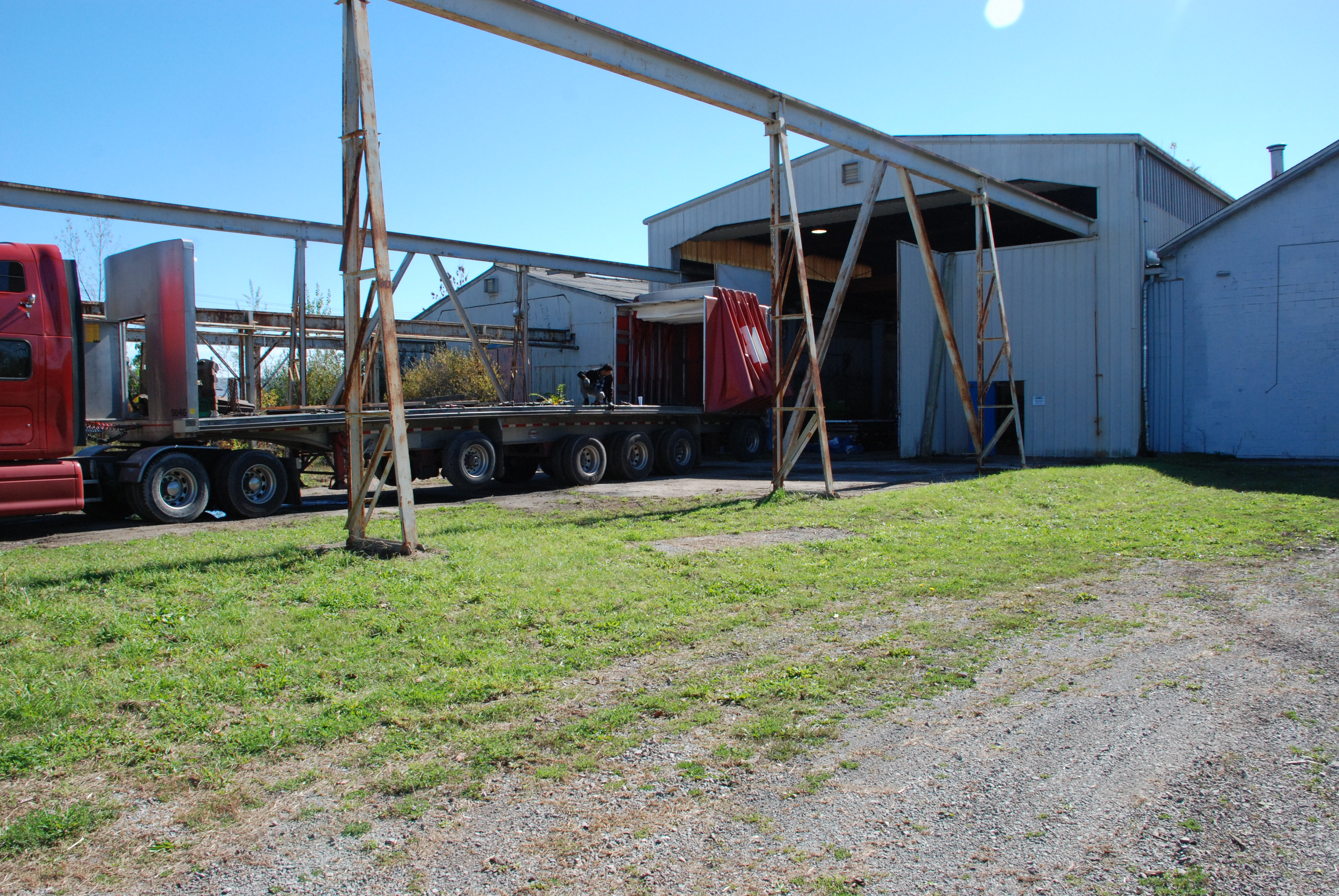 nice olf arial photo of niagara ironworks. our plant